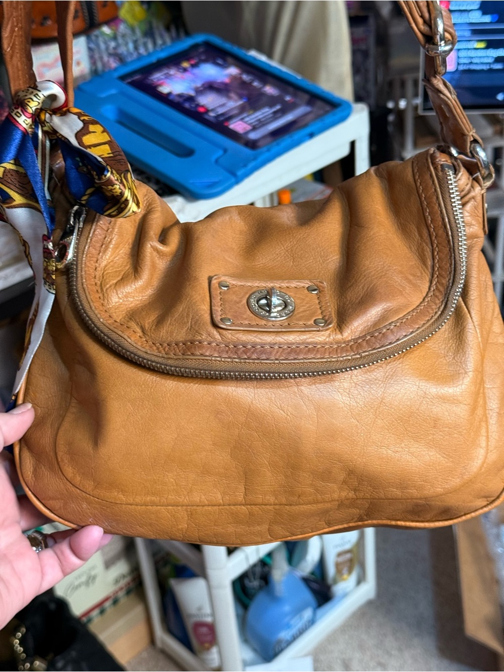 Marc by Marc Jacob’s Classic Tan Leather Shoulder Bag